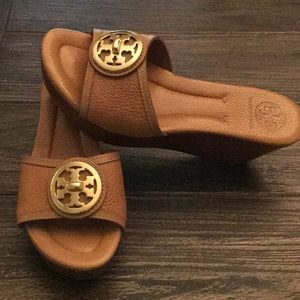 Tory Burch leather wedge sandals